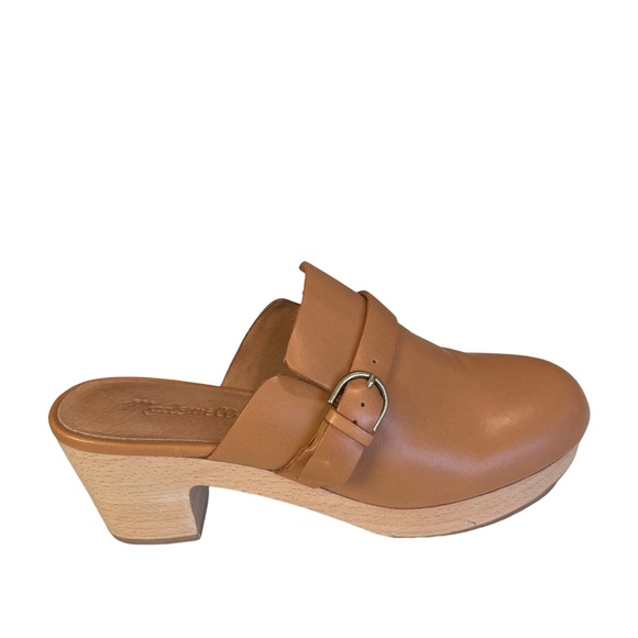 Madewell Monique Buckle Strap Leather Clog Sz 8.5 - Picture 6 of 14
